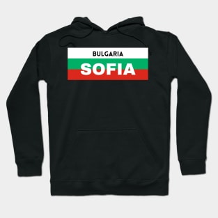 Sofia City in Bulgarian Flag Hoodie